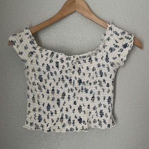 Urban Outfitters Crop Floral Top